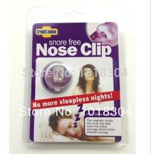 Retail Packaging Free Shipping Magnets Silicone Snore Free Nose Clip Silicone Anti Snoring Aid Snore Stopper Nose Clip Device