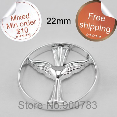22mm floating plates Heart of the Ocean for floating locket Cupid window plates