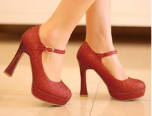 Hot selling women High Heels open peep Toe white gold Weddings shoes women pumps platform sandals