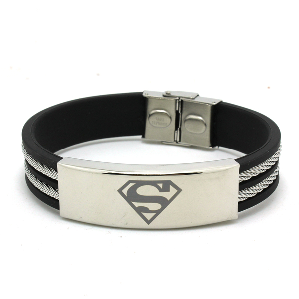 Factory-Price-Wholesale-Fashion-jewelry-Super-Man-America-Hero-Silver ...