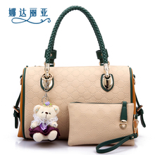 2014 new women’s spring fashion leather handbag messenger bag free shipping
