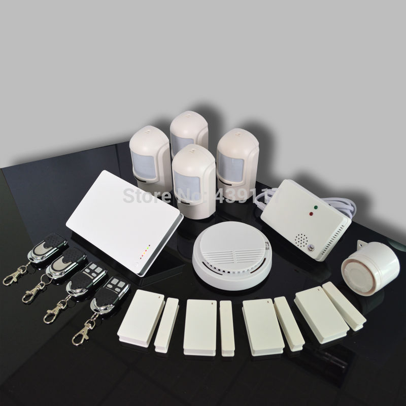 G1EW 315 433mhz iOS Android Apps Support GSM mobile control wireless Home Security sensor Alarm System