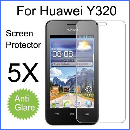 5pcs free shipping cell phone huawei y320 screen protector matte anti glare Mobilephone huawei y320c screen