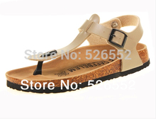 Free Shipping 2015 New Fashion Women Shoes Cork Slippers Lovers Birkenstock Shoes Beach Women Sandals Shoes