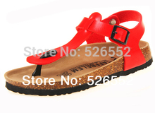 Free Shipping 2015 New Fashion Women Shoes Cork Slippers Lovers Birkenstock Shoes Beach Women Sandals Shoes