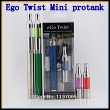 eGo twist mini protank Electronic Cigarette protank rebuildable atomizer variable voltage battery ego twist battery starter kit