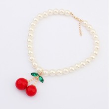 Wholesale 2014 Fashion lovely cherry Necklaces Pendants Fashion Jewelry For Woman 2179