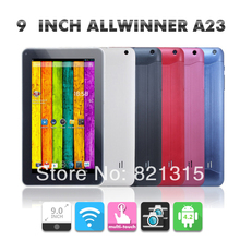dhl free shipping super slim 9inch Allwinner A23 dual core 1 2GHZ 512MB RAM 8GB ROM