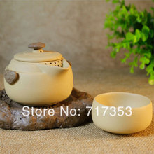 Taiwan  Rock Product Kuai Ke Bei Convenient Travel Ceramic Noble and Elegant Tea Set