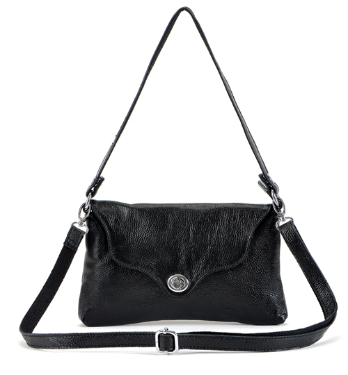 Black Women Genuine Leather Messenger Handbag Bolsas Femininas Fashion Lady Interior Slot Pocket Handbag Messenger Bags