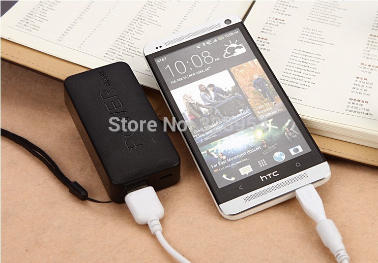 1pc 5600mAh universal USB External Backup Battery Power Bank for iPhone iPod Samsung HTC Micro usb