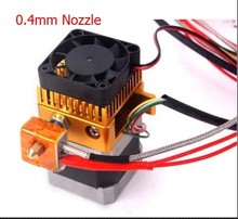 2pcs/lots 0.4mm Nozzle MK8 Extruder Print Head for 3D Printer Reprap Mendel Makerbot 100K