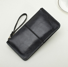 2014 Fashion Genuine Leather Wallet Women Cowhide Cosmetic Phone Card Bag Men BK214 Z8Z