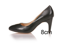 2014 Women s Orange Black Genuine Leather With Gold Metallic Slip On Pumps Lady Designer Brand
