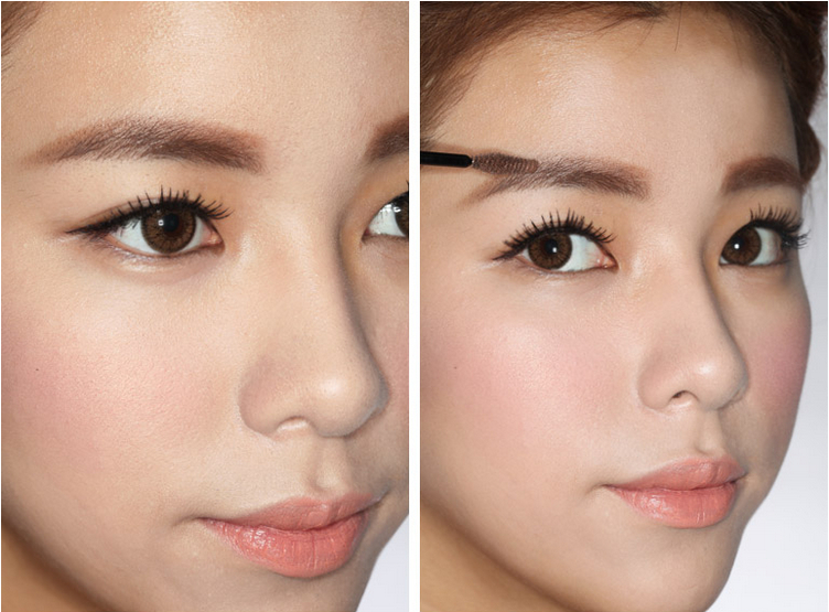 Up natural  up Authentic make Color Cream style 3CE Make tutorial   Natural Brow korean Brow Make Korean