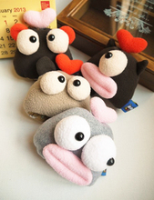 Plumo cartoon pull retractable type plush lovers female drawstring wallet key buckle