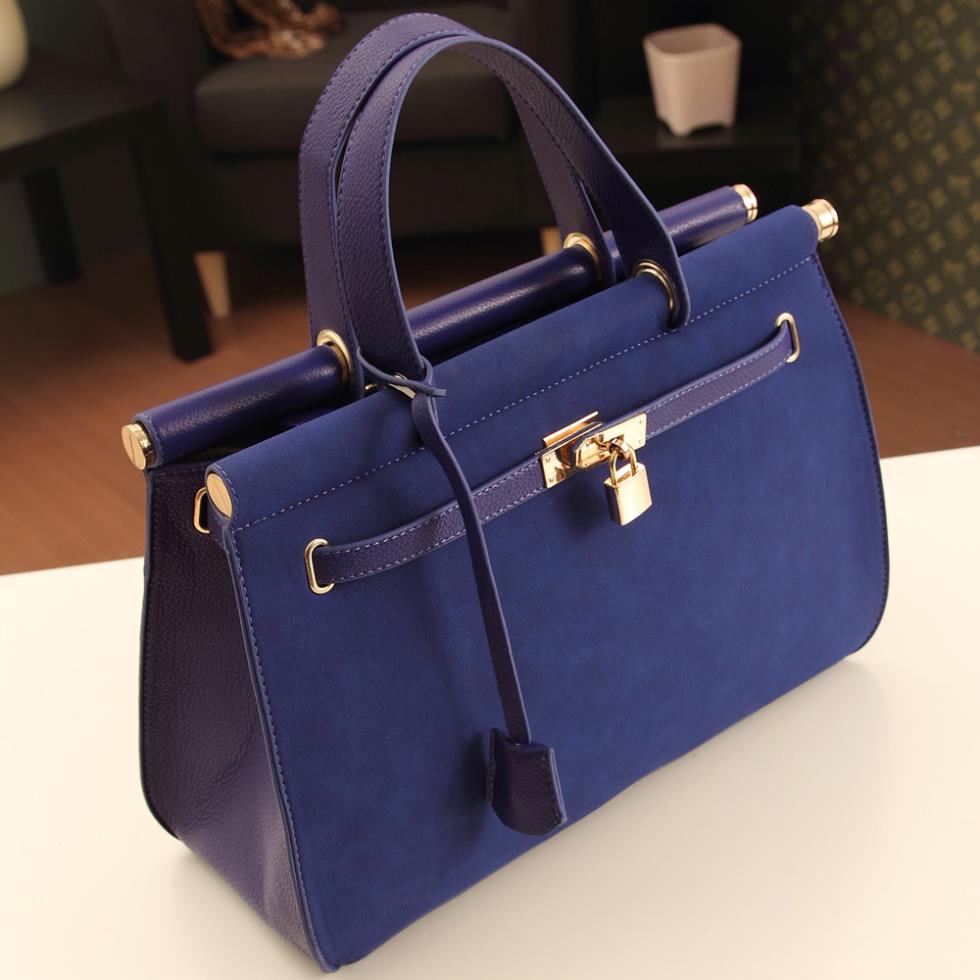  new European and American big platinum portable shoulder bag Messenger handbag trend