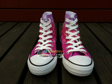 Cartoon Canvas Shoes for Girls Twilight Sparkle My Little Horse Hand Painted Purple Canvas Shoes