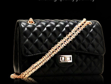 new 2014 fashion women messenger bag genuine PU leather shoulder bag casual girls diamond grid handbag totes 2 colors X011