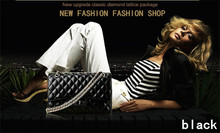 new 2015 fashion women messenger bag genuine PU leather shoulder bag casual girls diamond grid handbag