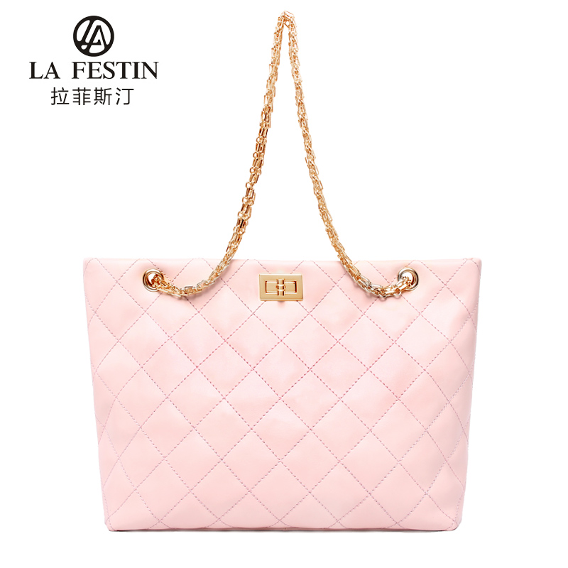 Trend 2014 women s handbag cowhide plaid bag chain women s handbag shoulder bag messenger bag