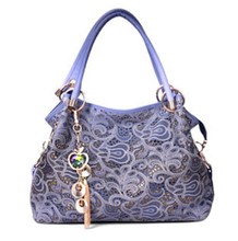 2014 hot Luxury OL Lady Women pu leather Handbag Women Summer Vintage Hollow Out Carve Shoulder