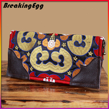 Genuine leather women wallets carteira feminina handmade female wallets women clutch purses women leather coin change purse