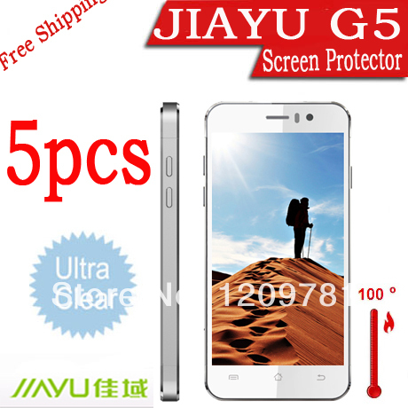 in stock 5x Superb Quality jiayu g5 G5S phone MTK6589T MTK6592 Octa Core Screen Protector 4