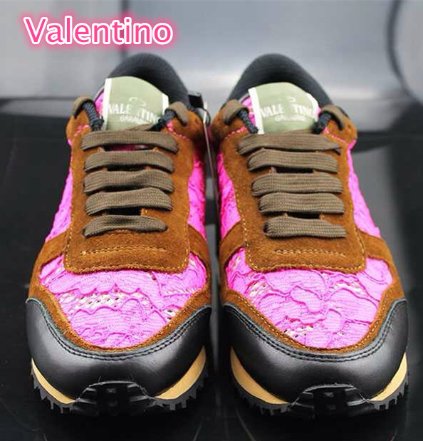 Free Shipping Designer 2014 Valenti Popular Casual Shoes Genuine Leather Lace Platforms Women Sneakers EUR 34