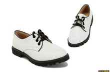 Free shipping Winter woman brand new authentic Special solid round tie in with genuine leather shoes