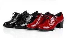Free shipping ! Winter woman brand new genuine special round tie solid color genuine leather high-heeled shoes, ( 159 ) 4-8.5