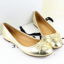 Free shipping women flats new comfortable soft bottom round elegant small butterfly knot shallow mouth of a women’s shoes