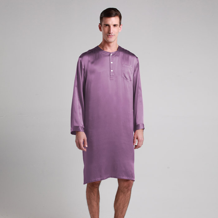 Popular Silk Nightshirts Men-Buy Cheap Silk Nightshirts Men Lots From ...