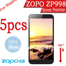 ultra clear screen protector for ZOPO 998 ZP998 Cell Phones 5pcs Zopo 998 Screen Protector phone