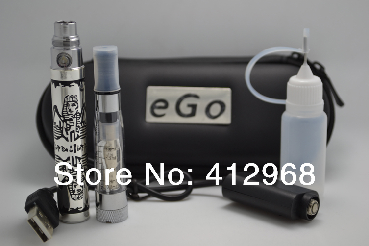 2014 New EGO K Battery CE4 Atomizer Starter Kit Long Wicks Clearomizer Vaporizer Zipper Stater Kits
