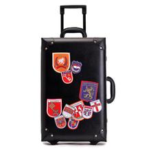 2014 New Men and Women Vintage Luggage PU Leather Travel Suitcase Universal Wheels Trolley Luggage 22