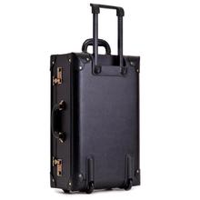 2014 New Men and Women Vintage Luggage PU Leather Travel Suitcase Universal Wheels Trolley Luggage 22