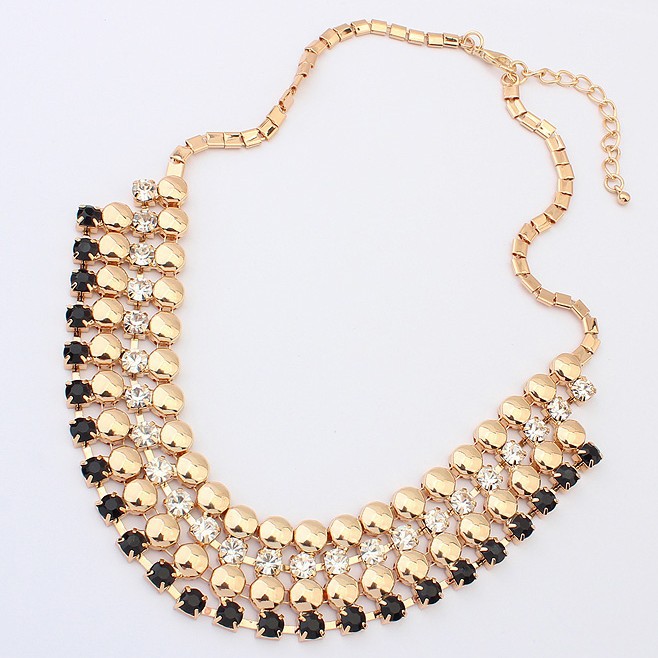 2014 Fashion summer star rhinestone beads choker necklace jewelry statement necklace for women 2014