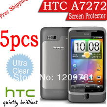 HTCA7272 Desire Z phone LCD film.5pcs phones HTCA7272 screen protector.ultra clear screen protective film for htc m7 g17 g16