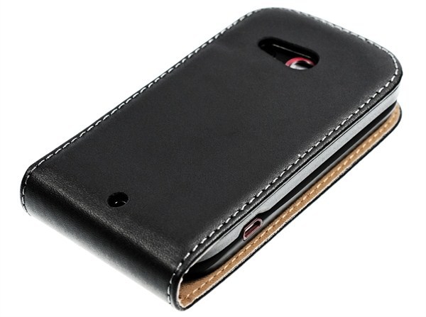 Free shipping plush leather flip lid with magnetic closure hTC desire C A320e mobile phone accessories