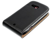 HK post free shipping Luxury Genuine Leather Flip Case Cover With Magnetic Closure for hTC Desire C A320e Cell Phone Accessories