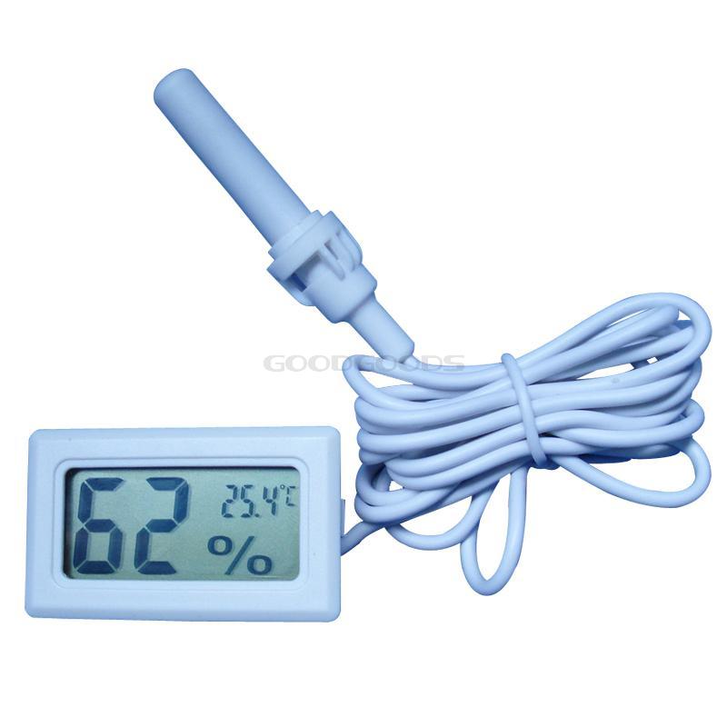 Fridge Freezer Temperature Humidity Meter White Egg Incubator 