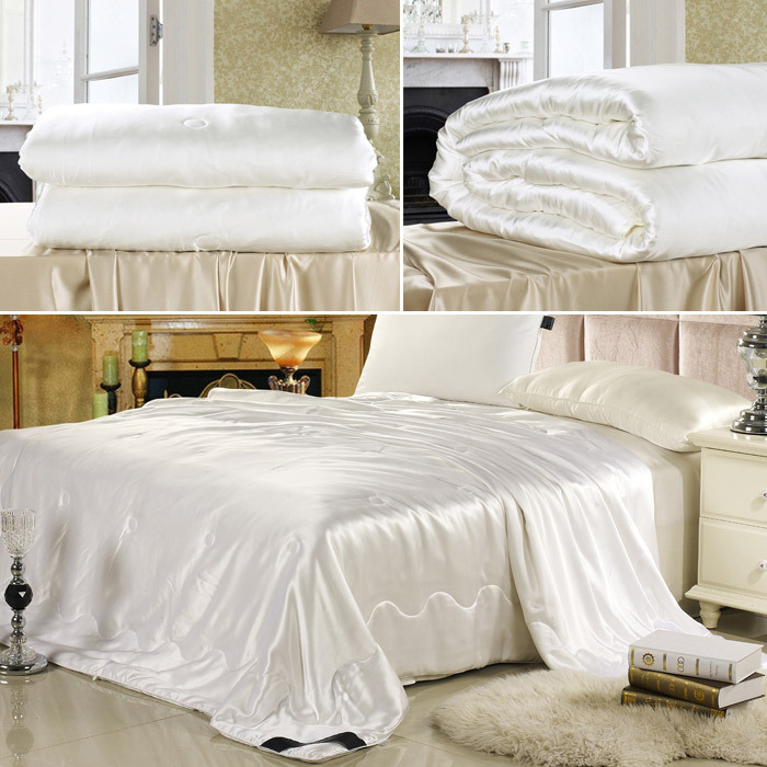 All Season Silk Comforter With Silk Shell 100 Mulberry Silk Filled