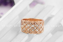 ROXI Fashion Ring Unisex rose gold plated women men trendy jewelry wedding Chrismas gift Austrian crystal