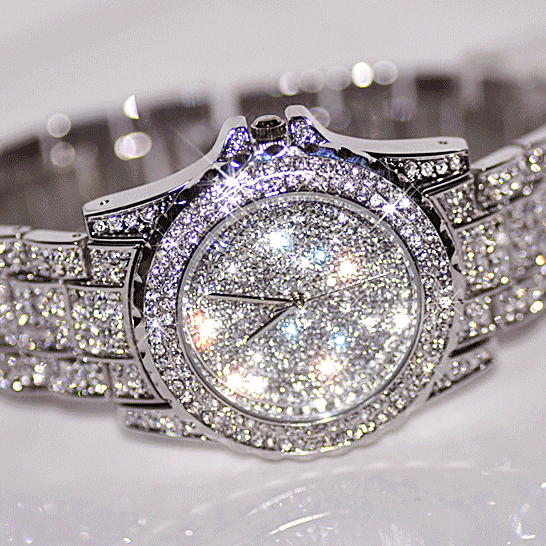 B26 nanazi luxury rhinestone fashion watch the stars female white large dial fashion table crystal table