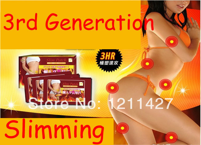 50pcs The Third Generation Hot Free Shipping Slimming Navel Stick Slim Patch Weight Loss Burning Fat