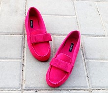 Fashion fashion nubuck cowhide round toe comfortable low-heeled shoes driving shoes maternity Moccasins