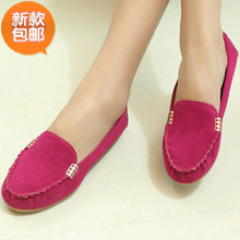 Shoes female 2014 new arrival spring metal decoration soft outsole gommini loafers fashion vintage maternity soft leather single