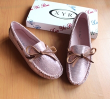 2014 spring and autumn leather of coarse wedges single shoes nude color sweet female fashion women’s shoes