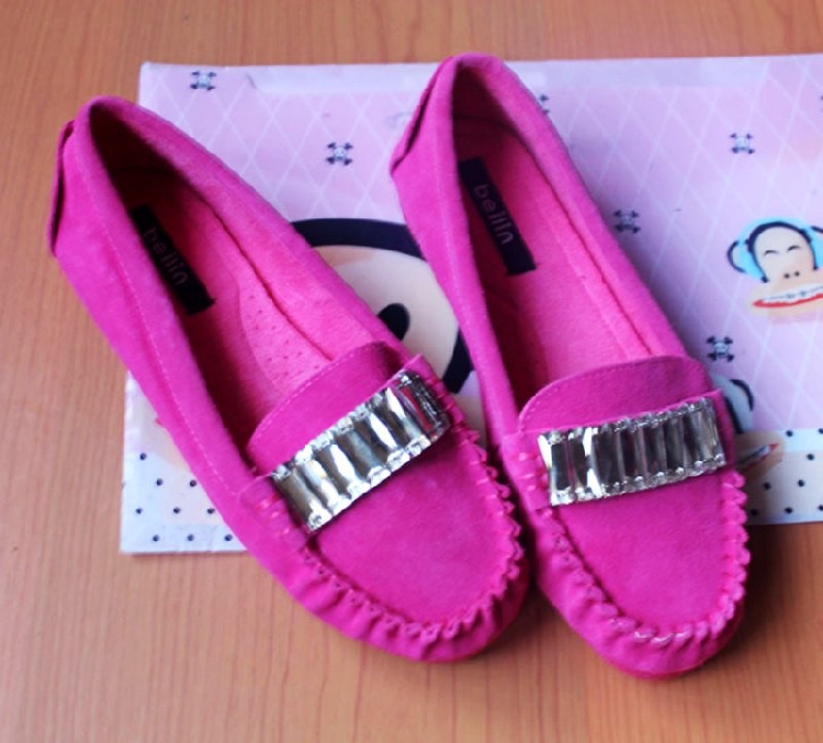 Hot selling 14 spring and summer round toe single shoes female sparkling diamond sweet women s